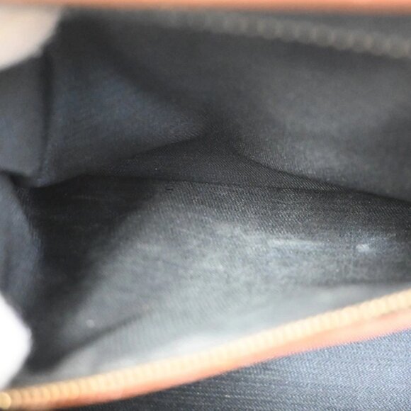 FENDI Logo Pequin Mini Hand Bag PVC Leather Brown GHW Made in Italy 34RF807 - Picture 9 of 14